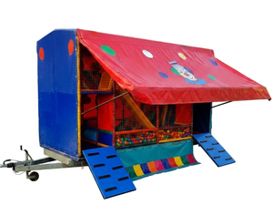 Remorque de jeu mobile commerciale robuste pour enfants, remorquable, terrain de jeux souple sur roues - Équipement d'amusement portable et durable à <span class=keywords><strong>vendre</strong></span> - Product Image 2