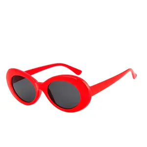 Gafas de Sol Unisex Mod Fashion con Marco Grueso, Lentes Ovaladas UV400, Lentes Ópticas Acrílicas y Montura de PC, Gafas de Sol para Niños