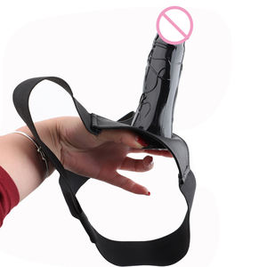 Brown Flesh Black Silikon Dildo Harness Strap On Gürtel mit hohlen Dildo Unterwäsche für Frauen Männer Lesben Sexspielzeug - Product Image 4