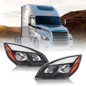 ไฟหน้ารถบรรทุกสำหรับ Freightliner Cascadia ปี 2018-2023 แบบฮาโลเจน LED ชุดไฟหน้า A66-01405-002 A66-01405-003 ความสว่างสูง - Product Image 1