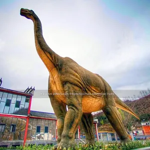 Dinosaurus Kerah Panjang Kualitas Museum Ruyangosaurus Raksasa Dinosaurus Animatronik