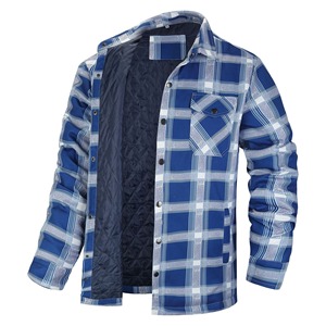 <span class=keywords><strong>Giacca</strong></span> calda trapuntata invernale autunno Vintage isolante da uomo <span class=keywords><strong>camicia</strong></span> a quadri lunga <span class=keywords><strong>con</strong></span> tela tinta <span class=keywords><strong>giacca</strong></span> da uomo - Product Image 2