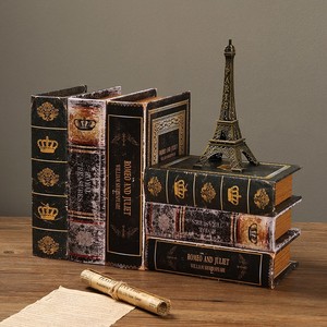 Libros Decorativos de Madera Estilo Europeo Retro, Adornos para Estanterías, Decoración para Oficina, Hogar, Estudio, Manualidades y Regalos - Product Image 4