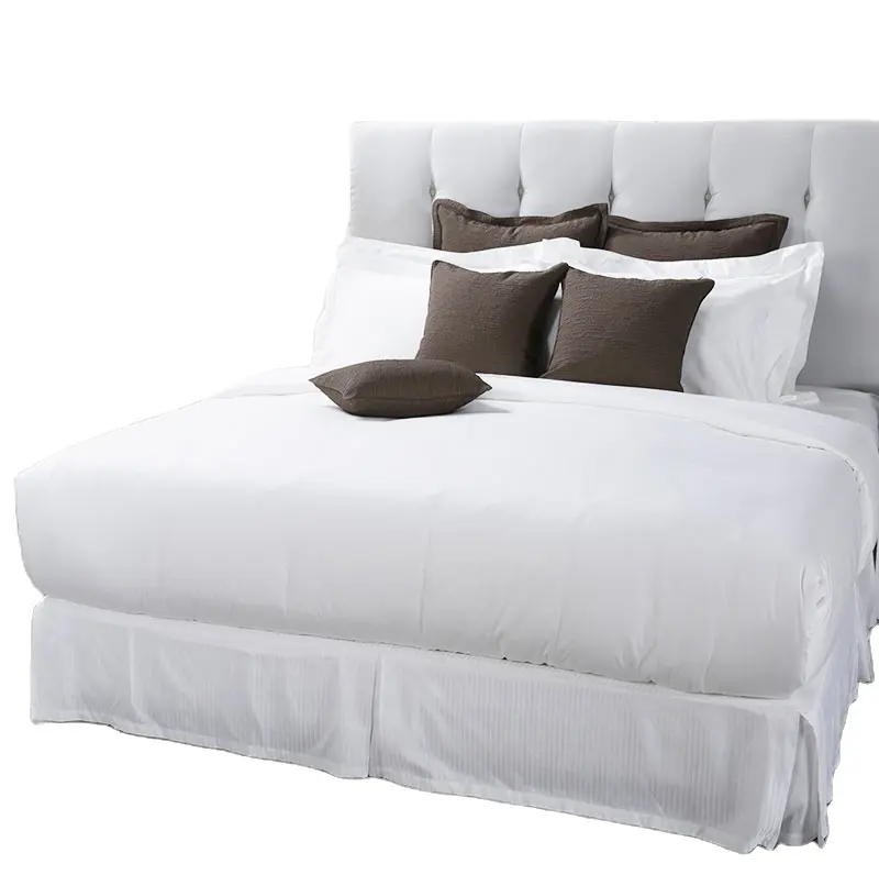Роскошный комплект постельного белья для отеля, оптовая продажа, белое хлопковое постельное белье с 5 звездами