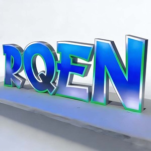 Letrero <span class=keywords><strong>LED</strong></span> Personalizado con Acabado de Acero Inoxidable, Letras RGB Resistentes a la Intemperie, Letreros <span class=keywords><strong>LED</strong></span> Programables, Letrero <span class=keywords><strong>LED</strong></span> con Logotipo para Negocios - Product Image 4