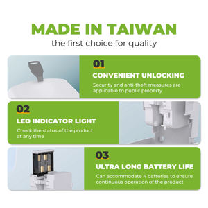 เครื่องจ่ายสบู่โฟมอัตโนมัติ Fanda แบบติดผนัง ผลิตจากพลาสติก สำหรับโรงแรมหรู รีสอร์ท ห้องน้ำ โรงพยาบาล ทนทานและปลอดภัย - Product Image 4