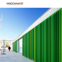 Stores profilés en aluminium commerciaux pour panneaux de revêtement de persiennes solaires externes Windows
