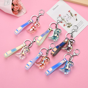 Llaveros de dinosaurio acrílico lindo dinosaurio de dibujos animados llavero niños bolsa colgante llavero regalos estudiante amantes <span class=keywords><strong>Gif</strong></span> - Product Image 2