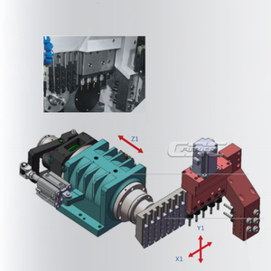 CNC 3 trục ngang loại Máy đi bộ độ chính xác cao và thiết kế tốc độ cao - Product Image 2