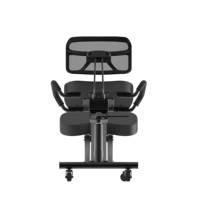 Chaise ergonomique multifonctionnelle pour le bureau à domicile, avec dossier réglable et roulettes, design moderne, pliable, en acier