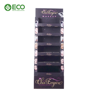 High Quality Cosmetics Eyeshadow And Eyelash <strong>Display</strong> Racks Cardboard Floor <strong>Display</strong> <strong>Stand</strong> For Shopping Mall Use - Product Image 3