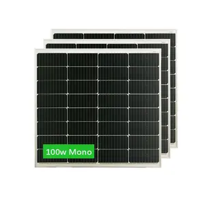 Pengisi daya panel surya Cepat 100w 18 volt 80w 100w 150w 200w panel surya biaya untuk memasang panel surya di rumah