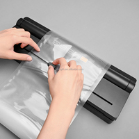 Mini-scelleuse sous vide électrique portative avec coupe-sac intégré, fonctionnement automatique, capacité de 1,0 L, protection contre la surchauffe pour usage domestique