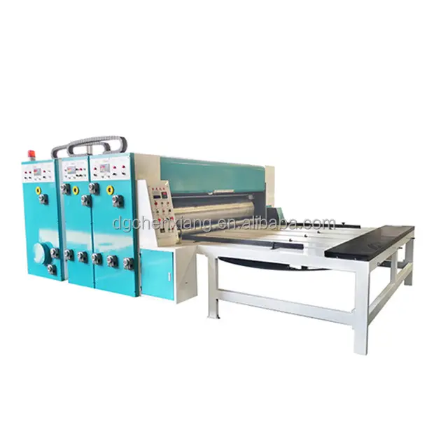 Pengumpan rantai karton bergelombang Flexo Printer mesin Slotter harga