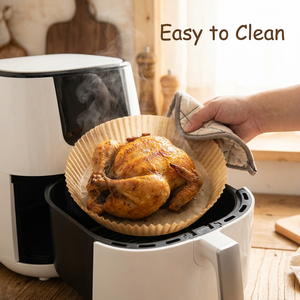 Doublures pour friteuse à air chaud Direct Source Factory - Résistantes aux hautes températures, anti-fuite, papier antiadhésif <span class=keywords><strong>de</strong></span> qualité alimentaire, Miracle <span class=keywords><strong>de</strong></span> la cuisine 7,9 pouces - Product Image 1