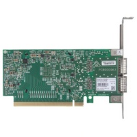 Kartu Jaringan ConnectX-4 EN Chip 100GbE QSFP28 Dual Port PCIe 3.0 X16 Antarmuka Komponen Komputer MCX416A-CCAT