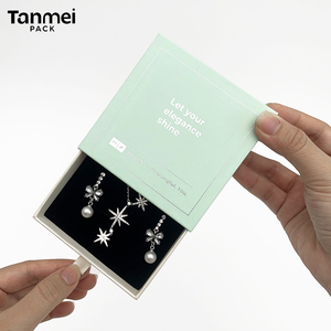 Caja de Joyería de Papel con Logotipo Personalizado para Anillos, Aretes, Pulseras, Colgantes y Collares, Empaque Premium - Product Image 4