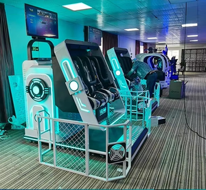 เครื่องเล่นเกม VR 9D 360 องศา รุ่นใหม่ล่าสุด สำหรับผู้เล่นสองคน ผลิตจากโลหะและไฟเบอร์กลาส เหมาะสำหรับใช้ในร่ม เช่น ห้างสรรพสินค้า หรือสถานที่เพื่อการศึกษา - Product Image 3
