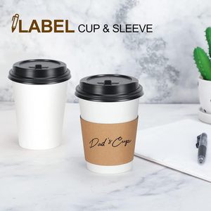 Manchon jetable pour gobelet à café, manchons en papier pour gobelets à emporter, adaptés à la maison, aux magasins et aux cafés - Product Image 5
