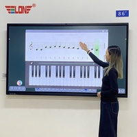 Tableau blanc interactif pour écoles, fabriqué en Chine par Elondisplay, Android OPS, 100 points, 4K, 55 et 65 pouces