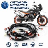 Kabel Adaptor Konektor Harness Kelistrikan Sepeda Motor Tembaga Berlapis Timah Khusus dengan Selubung PVC 240V/110V Berperingkat 2*0.5mm untuk
