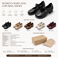 Chaussures décontractées élégantes pour femmes en cuir souple noir de luxe à talon carré avec bride auto-agrippante pour le quotidien – Vente en gros