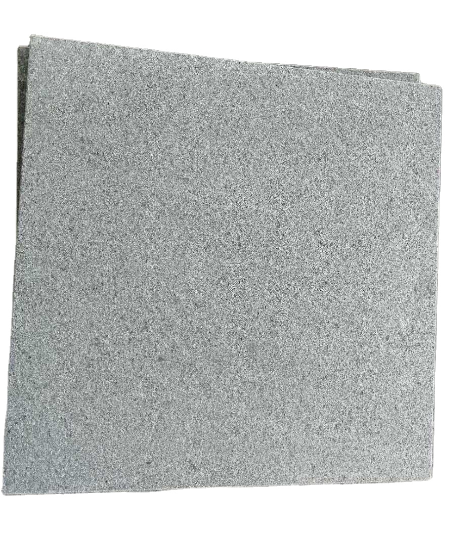 Nuovo granito grigio scuro G654 da Shandong flamed cut-to-size piastrelle