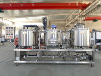 Système de brassage de bière artisanale de 250 L avec brasserie à trois cuves en SUS304 et réservoirs à chauffage électrique pour microbrasseries
