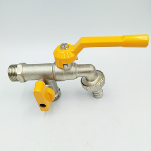 Robinet d'arrêt rapide en laiton pour jardin, filetage MXM PN20, avec buse - Product Image 3