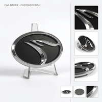 Faites votre propre emblème de voiture en plastique ABS chromé sur mesure Logo 3D Badge de voiture Autocollant de lettre chromé Emblème de voiture automatique personnalisé
