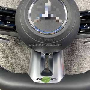 <span class=keywords><strong>Volant</strong></span> en cuir véritable personnalisé pour Mercedes Benz <span class=keywords><strong>AMG</strong></span> C63 A45 E43 E63 W204 W205 809 S63 W222 <span class=keywords><strong>CLA</strong></span> GLC G500 - Product Image 3