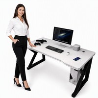 Bureau pliable simple et élégant pour le travail et les jeux, réglable et extensible pour la maison ou l'école, nouvelle table pour ordinateur portable en métal