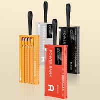 Batterie externe portable 10000 mAh avec logo personnalisé, câbles intégrés, chargeur ultra-rapide, batteries externes universelles pour l'extérieur