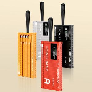 Banco de Energía Portátil de 10000mAh con Logotipo Personalizado, Cables Integrados, Cargador Súper Rápido, Bancos de Energía Universales para Exteriores - Product Image 4