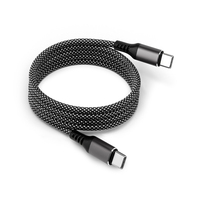 Kabel Tipe-C ke Tipe-C 1m 3A 60W Nylon Laris 2026 untuk Komputer