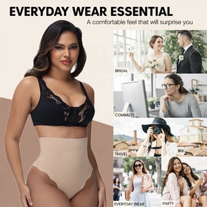 Faja Moldeadora Reductora Sin Costuras <span class=keywords><strong>de</strong></span> Venta Caliente <span class=keywords><strong>de</strong></span> Fábrica con Control Abdominal, Bragas Moldeadoras Tipo Tanga - Product Image 3