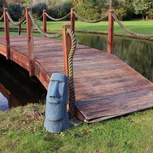 Custom Large Size <strong>Easter</strong> <strong>Island</strong> <strong>Head</strong> <strong>Statue</strong> Hand Carved Natural Granite Moai Sculpture for <strong>Garden</strong> Decor Temple/Villa Application
