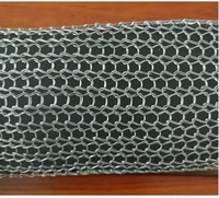 Maille de blindage EMI RF en fil solide tricoté en tube d'acier inoxydable à l'extérieur de la machine à tricoter circulaire tissée