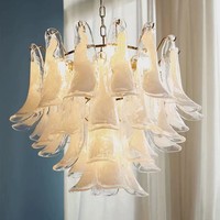 Lustre moderne de luxe en fer et verre de Murano fait à la main, plusieurs couleurs, lustres et suspensions