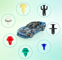 Kit de 925 clips de fixation pour carrosserie automobile, rivets universels en nylon pour panneaux de porte, garde-boue et pare-éclaboussures