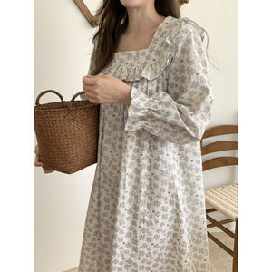 Pigiama da Donna Autunno 2025 Stile Tagliato con Collo Quadrato, Maniche Lunghe, Lunghezza Intera in Tessuto Intrecciato di MORNING - Product Image 3