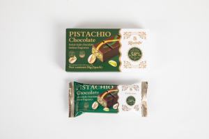 <span class=keywords><strong>Chocolate</strong></span> Halal Amargo con Pistacho, Barra Sólida de 30g con Frutos Secos, Estilo Dubái para Supermercado - Product Image 4