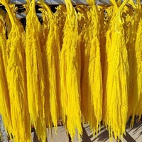 Arche florale suspendue en amarantes naturelles préservées, fleurs séchées pour décoration de scène de mariage