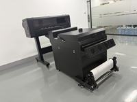 Impresora de Transferencia DTF A1-70cm, Máquina de Impresión DTF de 700mm con Sistema Automático de Reciclaje de Polvo para Impresión Textil en Camisetas