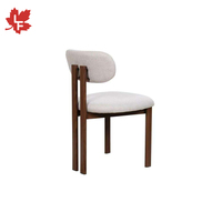 Chaises d'appoint de salle à manger en bois massif Kennedy, rembourrées en velours, avec coussin moelleux, pour la maison et l'appartement (vente en gros)