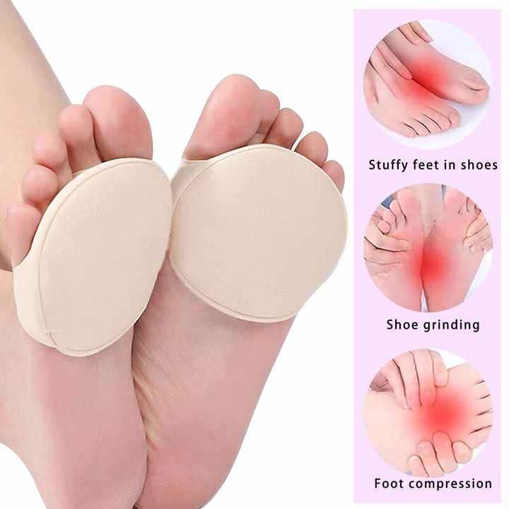 S-KING Five Toes Forefoot Pads for Women High Heels Half Insoles Foot Pain Care Toe Pad