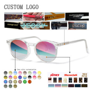 Lunettes de soleil rondes à monture complète pour hommes, verres miroir, protection UV 100%, protection solaire pour adultes - Product Image 2