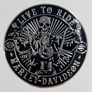 Pegatina Decorativa con Diseño de Calavera, Adhesivo Metálico Resistente para Tanque de Combustible de Motocicleta, Etiqueta para la Parte Trasera del Coche - Product Image 4