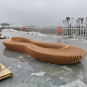 เก้าอี้กระถางดอกไม้ทำจากไฟเบอร์กลาสสำหรับใช้ในโรงพยาบาลโรงแรมม้านั่ง Y500ขนาดยาว - Product Image 2