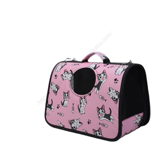 Sac à dos de transport pour chien réglable en gros, fabriqué en usine, avec sangle d'épaule, sac à dos mains libres pour chiot, sac de voyage respirant en maille pour animaux de compagnie - Product Image 1